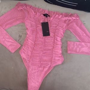 Doll Skill Wild Cat Pink Bodysuit🌸